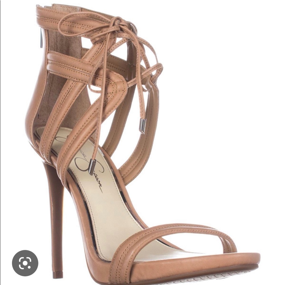 Jessica Simpson Beige Strappy Heels 👡